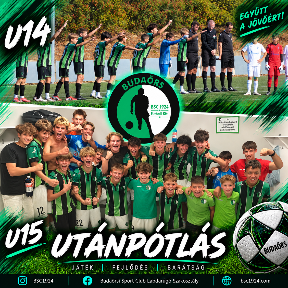 Utánpótlás: idegenbeli U17-es siker, öt gólos mérkőzésen nyert U15-ös csapatunk